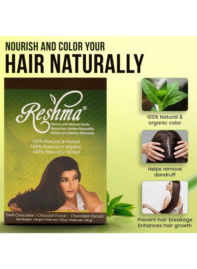 Classic Henna Hair Color 100% Natural For Soft Shiny Hair Henna Hair Color Gray Coverage Ayurveda Hair Products (Dark Chocolate Pack Of 1)