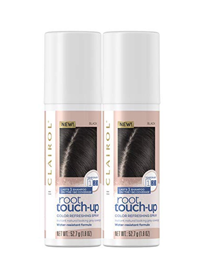 Pack Of 2 Root Touch Up Spray Black