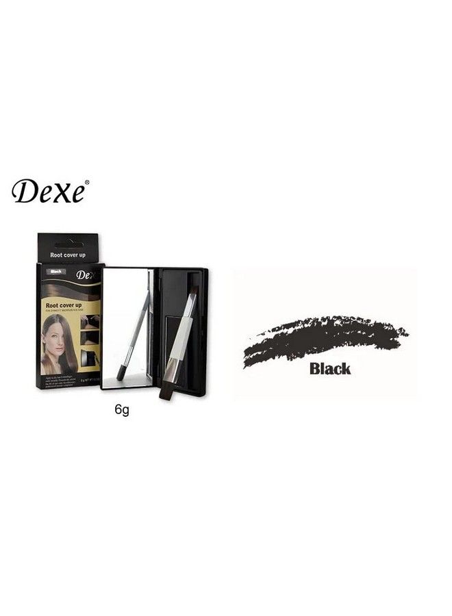 Dexe Root Cover Up 6Gm (Black) Instantly Cover Greys + Touch Up Highlights Create Thickerlooking Hairlines Waterresistant Sweatresistant Root Concealer (Black)