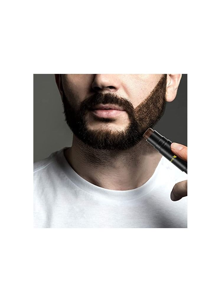 MAYCREATE® Beard Pencil Filler for Men Dual Tip 2 in 1 Beard Pencil with Brush for Beard Styling