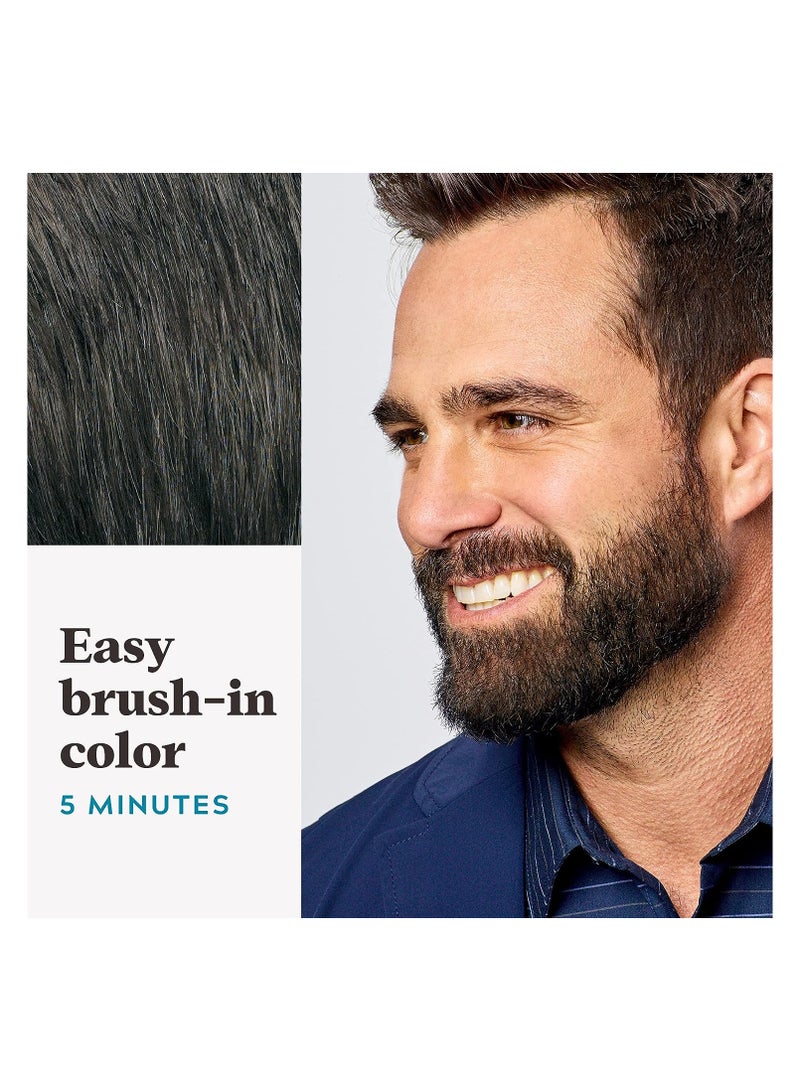 Just For Men Mustache & Beard Brush-In Color Gel, Dark Brown (Pack of 3, Packaging May Vary)