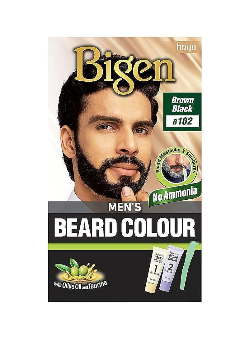 Men's Beard Color, 40g - Brownish Black B102 (Pack of 3)