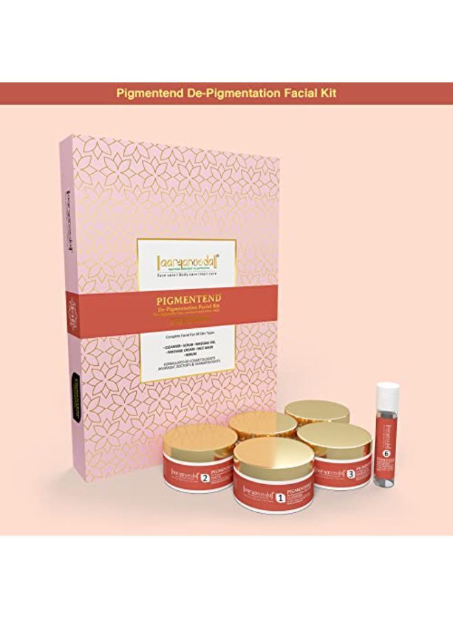 De-Pigmentation Facial Kit, A Whole Face Care Pigmentend Facial Kit Solution For Even Skin And Pigmentation Control, 260 Gm