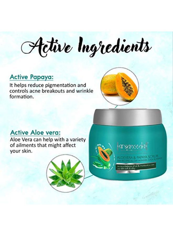 Aloevera & Papaya Face Scrub, 400 Gm