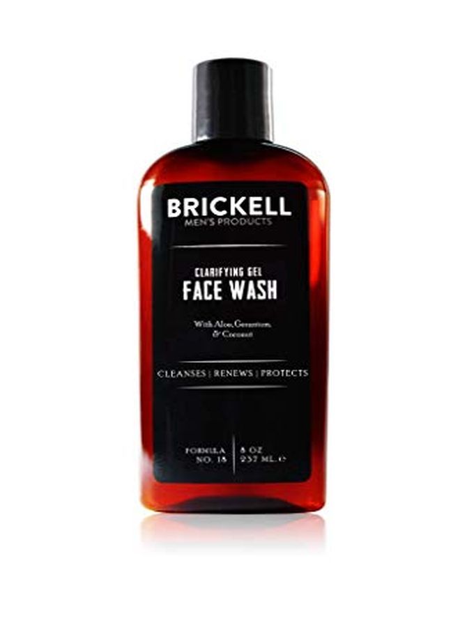 Ng Gel Face Wash For Men, Natural And Organic Rich Foaming Daily Facial Cleanser Formulated With Geranium, Coconut And Aloe, 8 Ounce, Scented