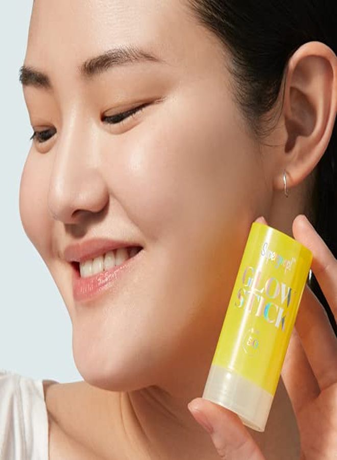 Glow Stick 070 Oz Spf 50 Pa++++ Dry Oil Sunscreen Stick For Face & Body Brightens & Hydrates For A Healthy Glow Messfree Travelfriendly Spf