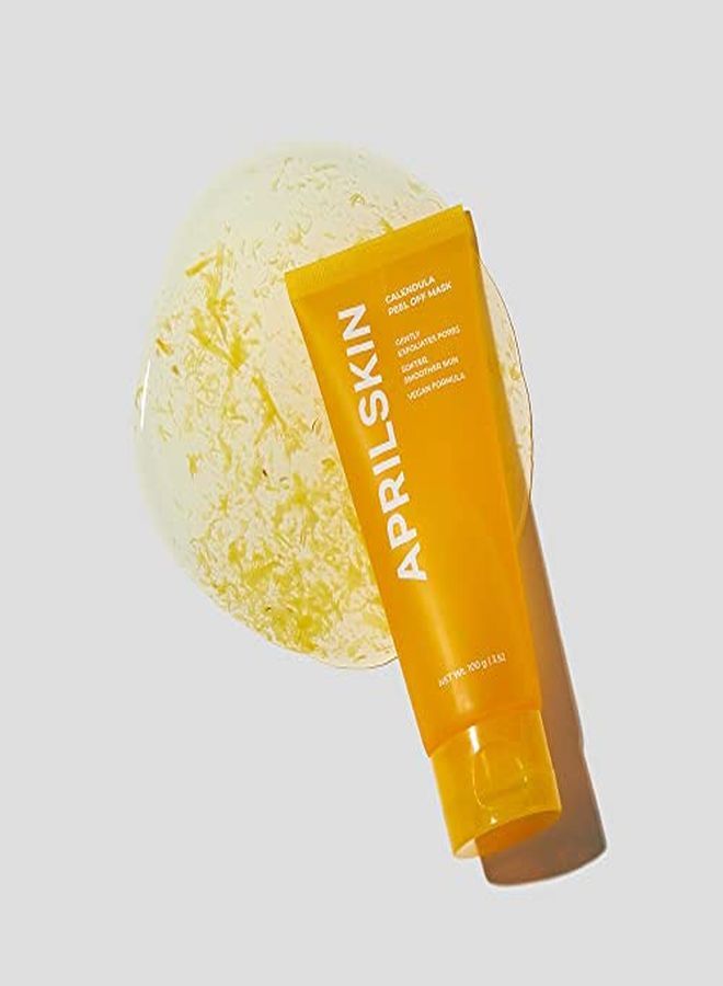 Calendula Peel Off Mask | Vegan, CrueltyFree | Exfoliating, Soothing & Hydrating | 3.52 Oz | Dry, Sensitive, AcneProne Skin | No Sulfates And Artificial Fragrance