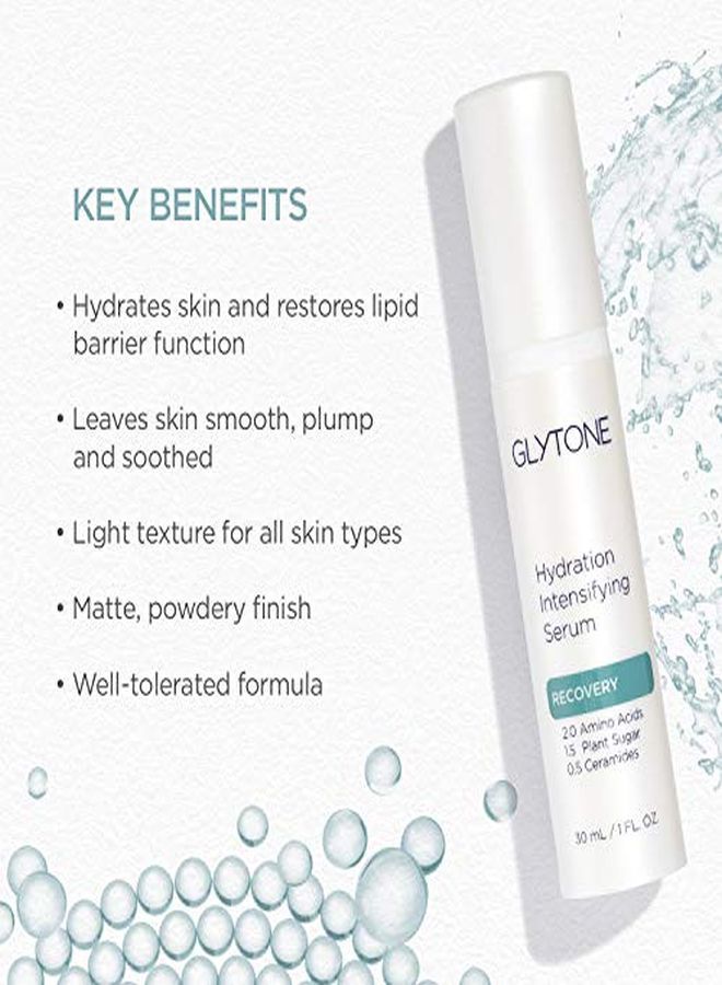 Hydration Intensifying Serum With Ceramides & Amino Acids, Hydrate & Restore Lipid Barrier, Revitalize Complexion, Light Matte Serum, 1 Oz