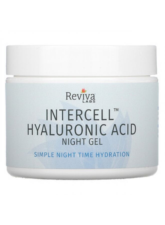 Reviva Labs InterCell Hyaluronic Acid Night Gel Hydrating 2.0 oz 55 g