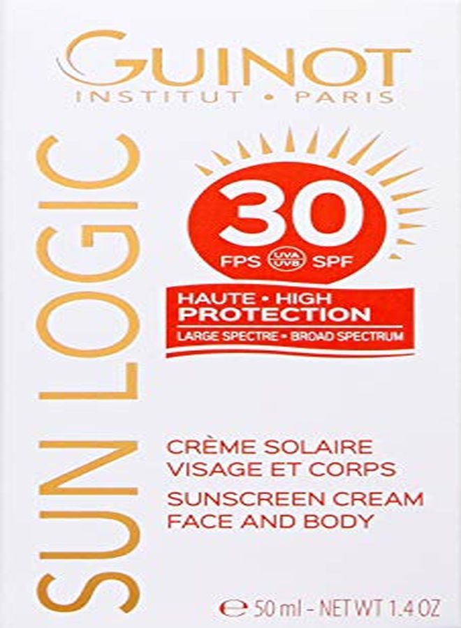 Sun Logic Spf 30 Face And Body Sunscreen 1.4 Oz