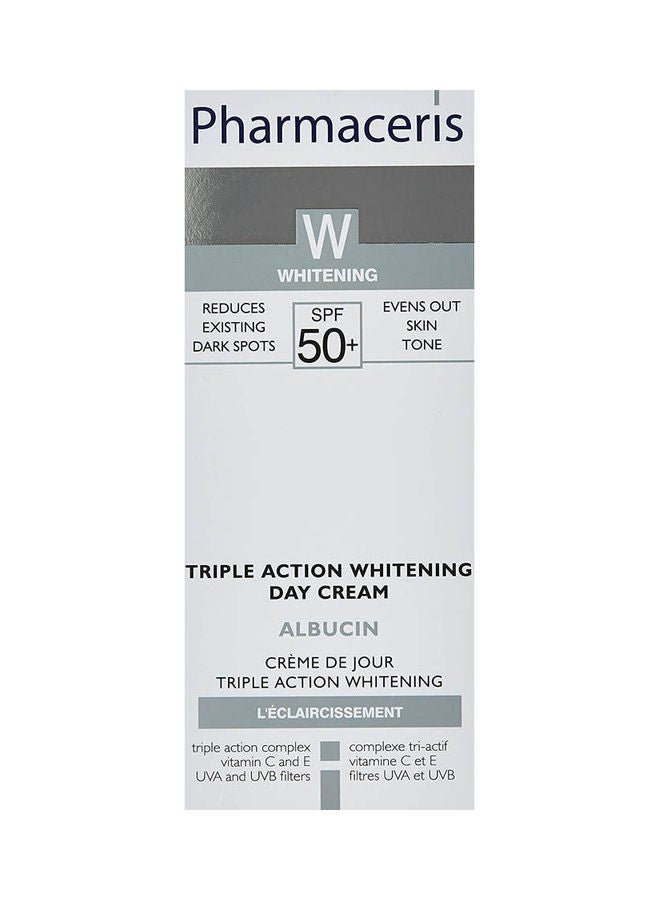 Triple Action Whitening - Day Cream - Albucin - Spf 50 Multicolour 30ml