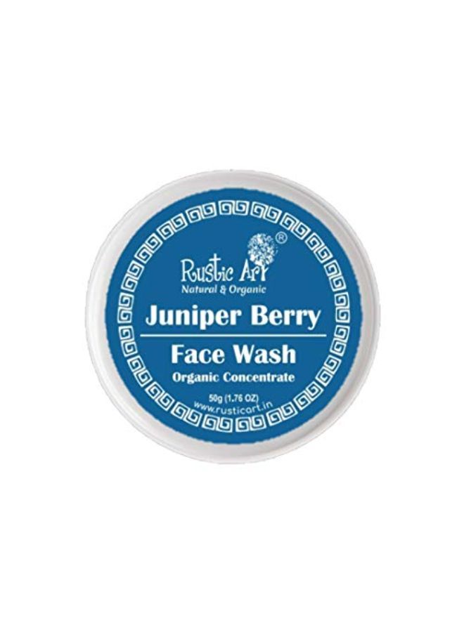 Organic Juniper Berry Face Wash Concentrate For Dry Skin 50 Gm, (Pack Of 2)