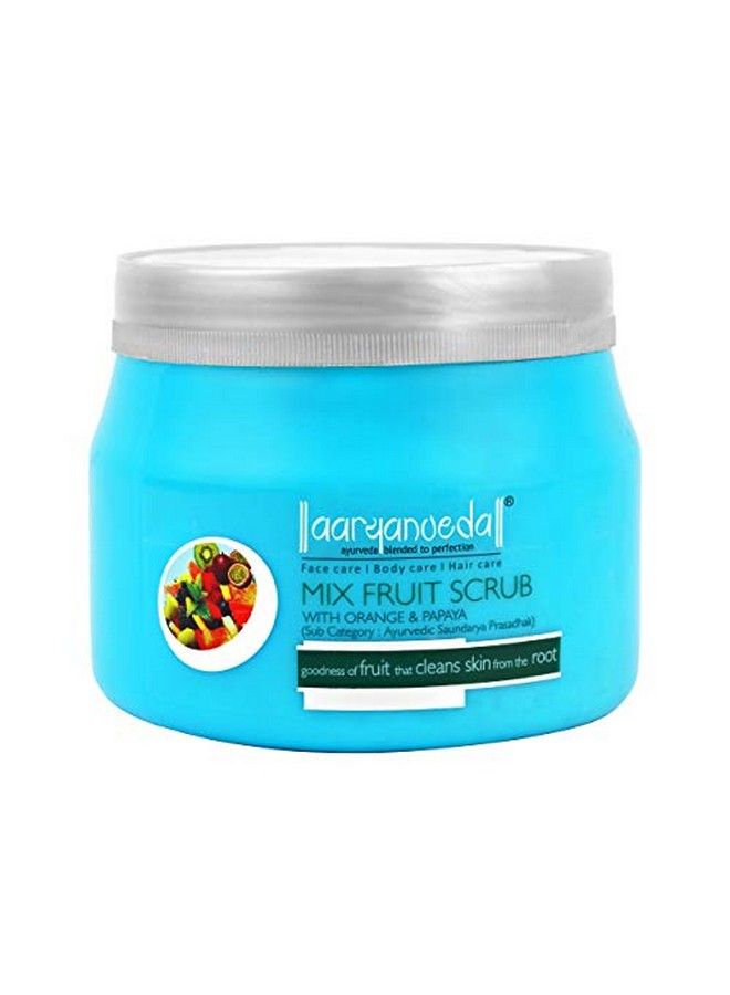 Mix Fruit Face Scrub For All Skin Types | Exfoliates Gently With Real Fruit Extracts| Removes Dead Skin Cells | Cleans Skin Deeply & Provides Healthy Glow | Skin Firming 400 Gm