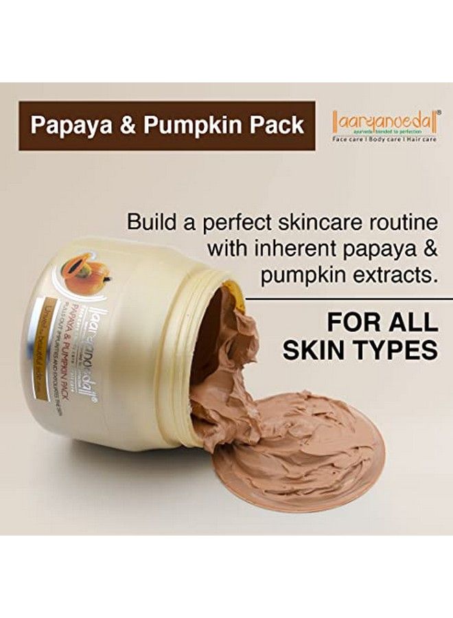 Papaya Pumpkin Face Pack For All Skin Types | Real Pumpkin & Papaya Extracts For Deep Purification | Exfoliates Dead Skin Cells 400 Gm