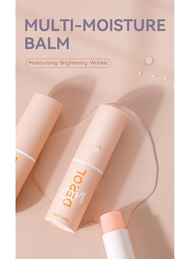 Multi-moisture Balm Stick-brighten Wrinkle Repair Bounce For Face Silky Smooth Ice Daily Dew Sticks,hydrate Ingredient For Natural Cooling Sensation ,Smooth Refreshing Dry Skin,collagen Anti Aging Ski