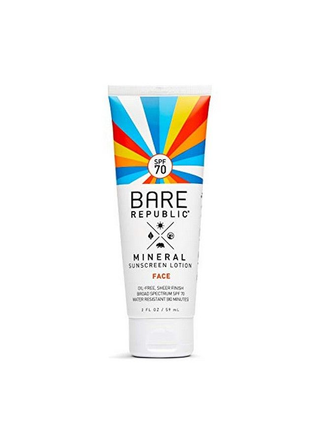 Mineral Sunscreen & Sunblock Face Lotion With Zinc Oxide Broad Spectrum Spf 70 2 Fl Oz