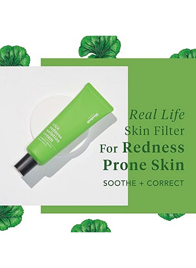 Redness Relief For Face Cream Calming Rosacea Rednessprone Skin Soothe Irritation With Cica Tiger Grass Color Correcting Works Also As Green Concealer Bb Cream Makeup