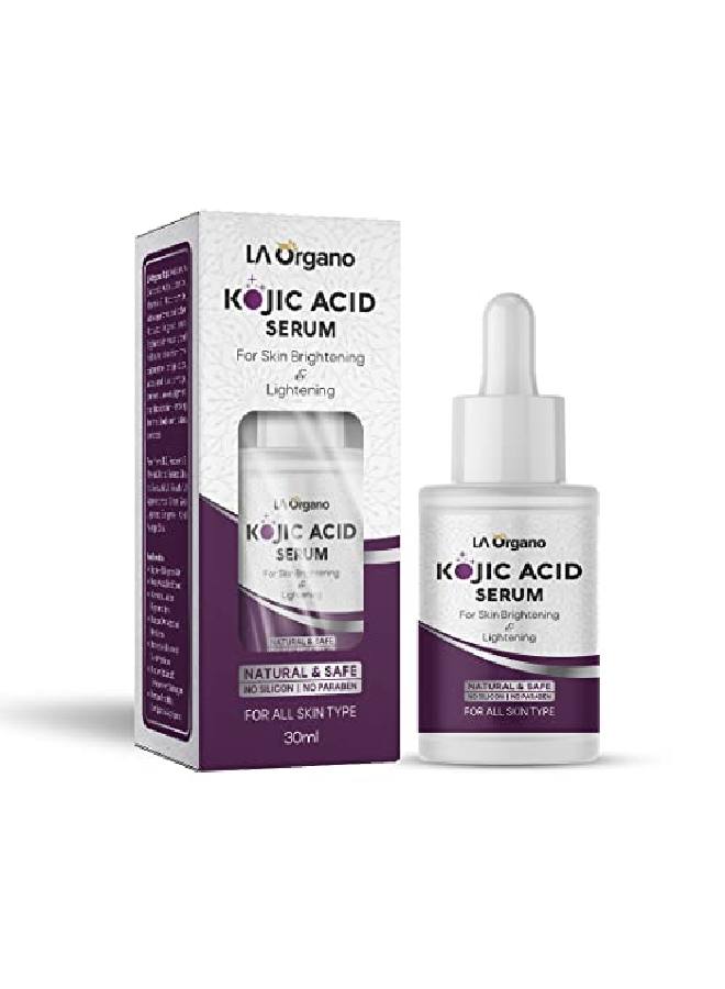 Kojic Acid Face Serum Enriched with Licorice Vitamin C Niacinamide for Skin Brightening & Lightening Reduce Dark Spots Scars Wrinkles & Fine lines 30 ML