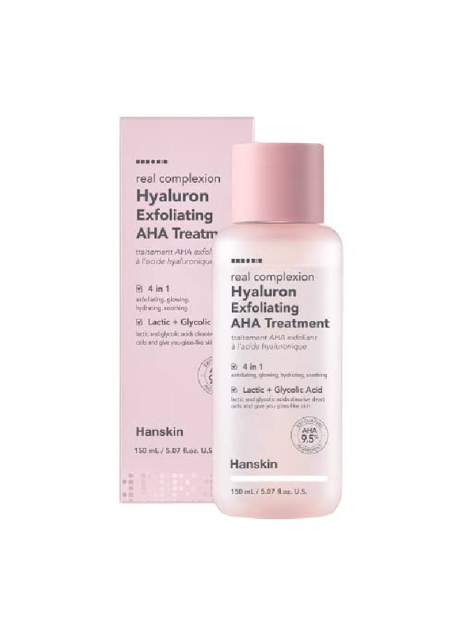 Real Complexion Hyaluron Exfoliating Aha Treatment Exfoliating Toner Hydrating Skin Booster [150Ml]