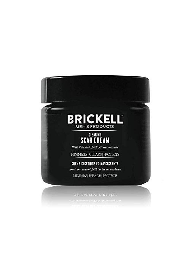 Brickell Men'S Clearing Scar Cream For Men Natural And Organic Scar Clearing Cream To Reduce The Appearance Of Scars And Even Skin Pigmentation 2 Ounces Scented