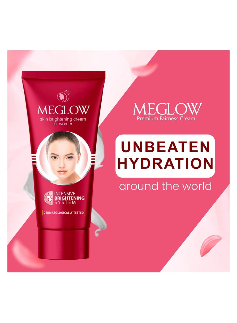 Meglow SPF 15 Fairness Face Cream for Women 50g  Combo Pack of 2