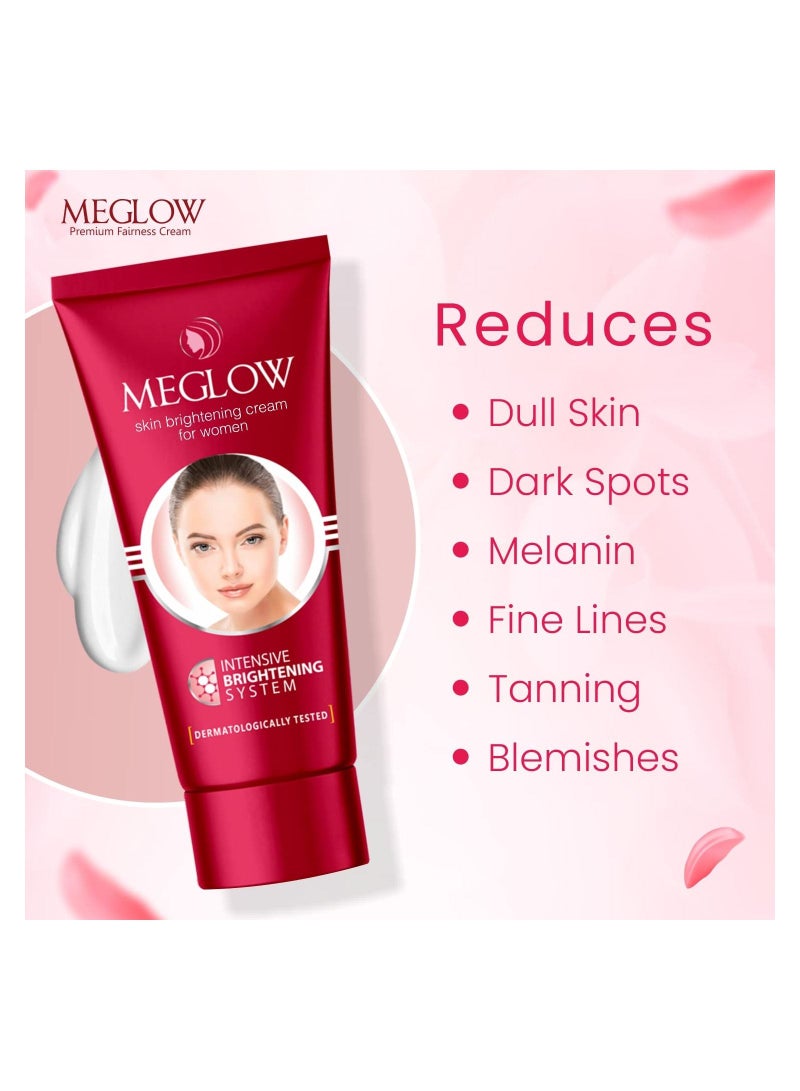 Meglow SPF 15 Fairness Face Cream for Women 50g  Combo Pack of 2