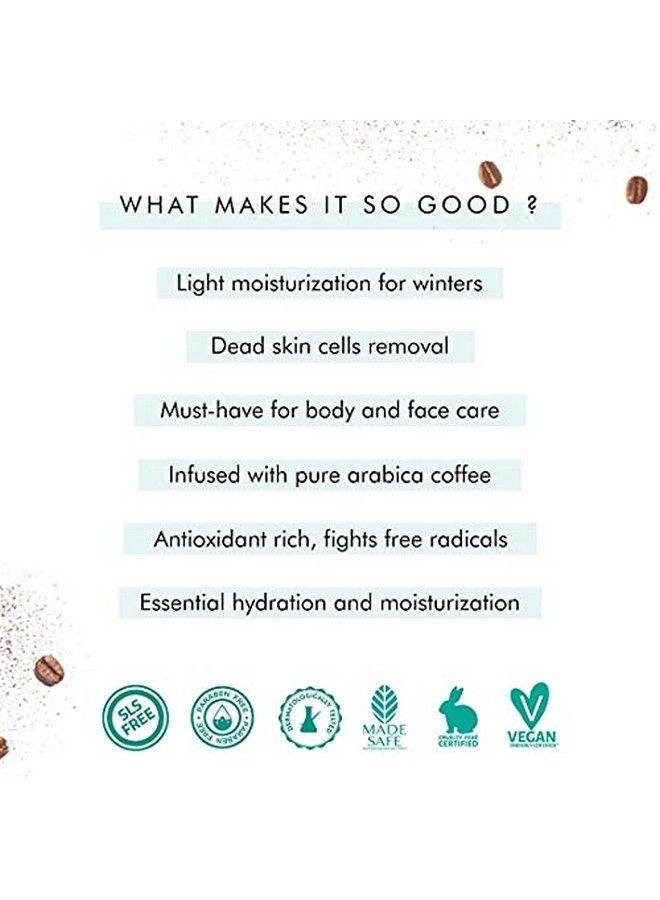 Musthave Coffee Skincare Set For Face And Body ; Exfoliates Moisturizes Hydrates ; Face Mask Body Scrub Body Oil Face Serum ; Pack Of 4