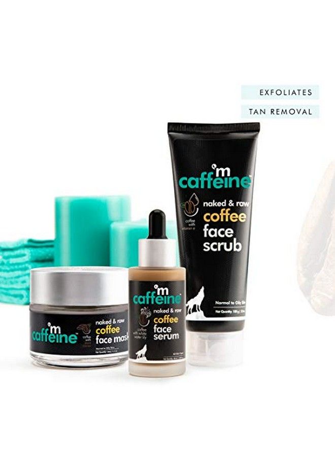 Coffee Detan Face Polishing Kit ( Tan Removal Sun Protection ; Face Scrub Face Mask Face Serum ; All Skin ; Paraben And Mineral Oilfree )