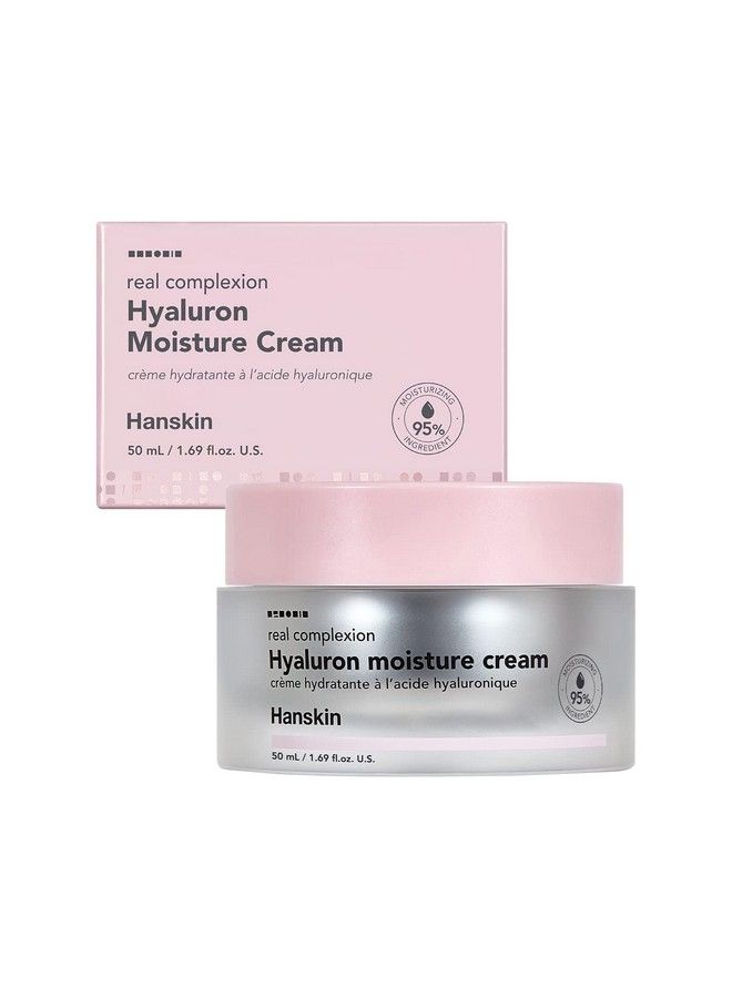 Hanskin Real Complexion Hyaluronic Moisture Cream Hyaluronic Acid Moisturizing Glowing Soft & FragranceFree Hanskin Official [50g]