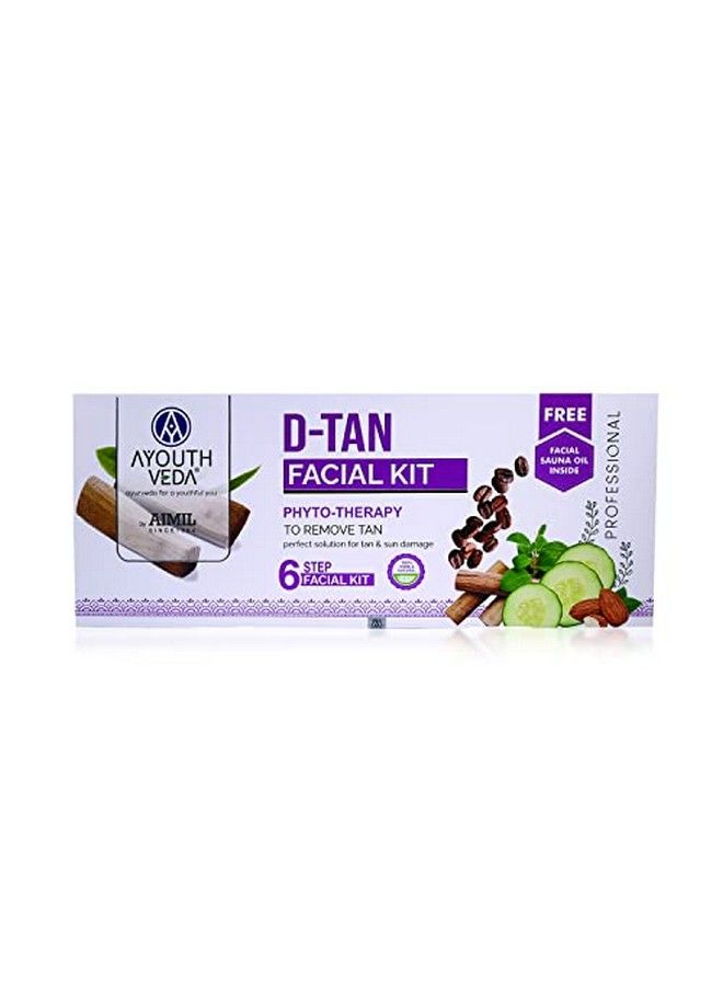 Dtan Six Steps Facial Kit For Tan Sun Damage Oil Control Acne Pimples Anti Blemishes Pigmentation Tanning & Tanning & Brightening (Pack Of 1; 230 Gram Each)