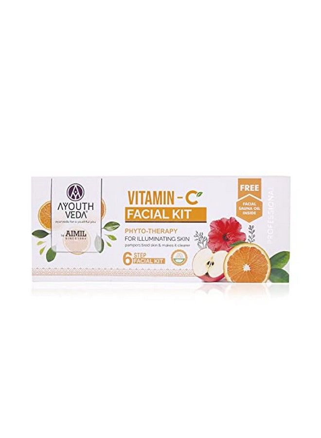 Vitamin C Six Steps Facial Kit Whitening Nourishing Moisturizing Firming Antiaging Skin Brightening (Pack Of 1; 230 Gram Each)