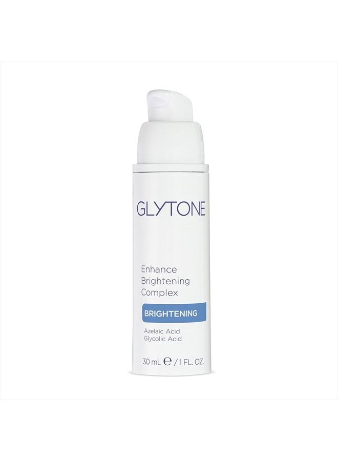 Glytone Enhance Brightening Complex - With 12% Azelaic Acid, 3% Glycolic Acid - Brightens Skin & Reduces Dark Spots - Non-Comedogenic - 1 fl. oz.