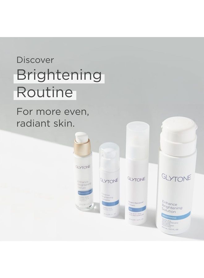 Glytone Enhance Brightening Complex - With 12% Azelaic Acid, 3% Glycolic Acid - Brightens Skin & Reduces Dark Spots - Non-Comedogenic - 1 fl. oz.