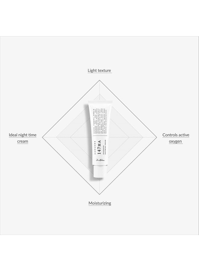 Azulene 147HA - Intensive Soothing Cream - Vegan & Cruelty free, Soothing and Calming redness, Effective in acne prone skin, Deepy hydrating