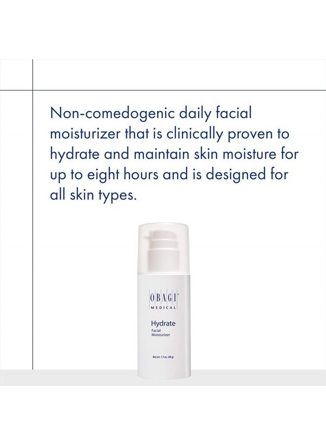 Obagi Hydrate Facial Moisturizer with Hydromanil for Long-Lasting Moisture Protection - Contains Shea Butter, Mango Butter, and Avocado Oil 1.7 oz.