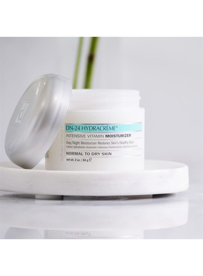 DN-24 Hydracrème - Intensive Vitamin Moisturizer - Day and Night Face and Neck Cream For Normal, Dry, and Aging Skin - 2 oz