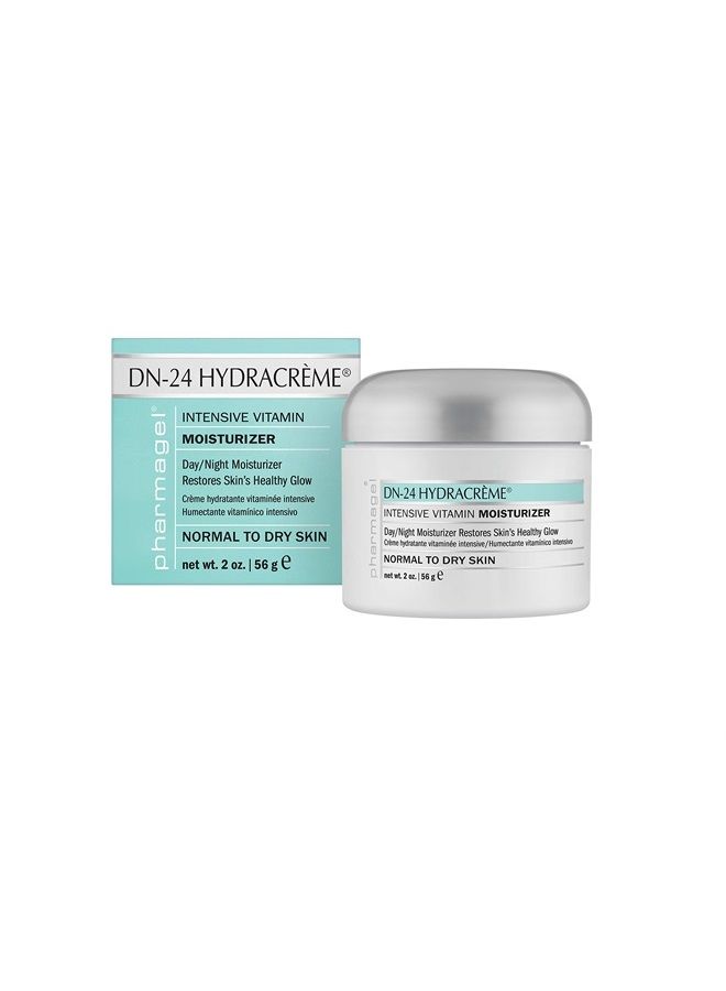 DN-24 Hydracrème - Intensive Vitamin Moisturizer - Day and Night Face and Neck Cream For Normal, Dry, and Aging Skin - 2 oz