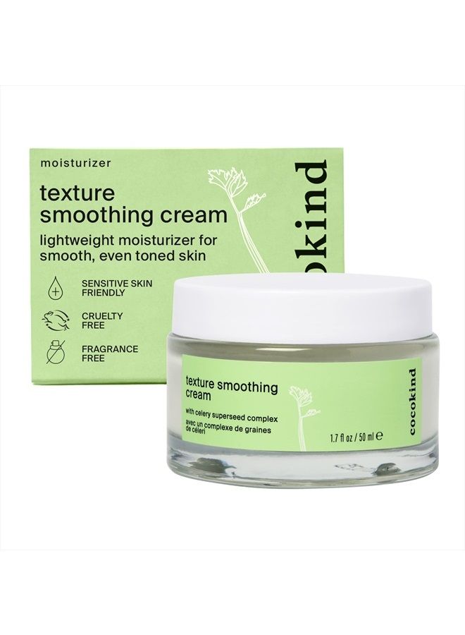 Texture Smoothing Cream, Face Moisturizer with Squalane, Celery Seed and Cucumber, Face Lotion Moisturizer Face, Hydrating Face Cream