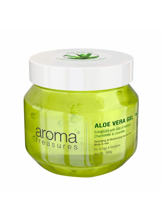 Aloe Vera Gel For Face Skin Body & Hair; Paraben Free Aloevera Gel For Glowing Skin Suitable For Men & Women 500 G