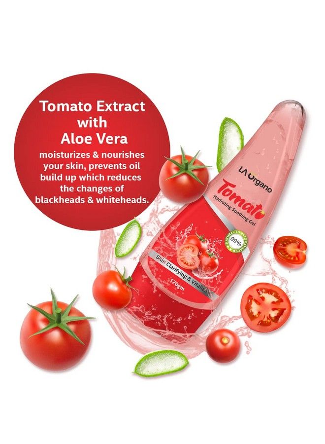 Tomato Hydrating Soothing Gel With Vitamin E & Aloevera Extract (Pack Of 2)