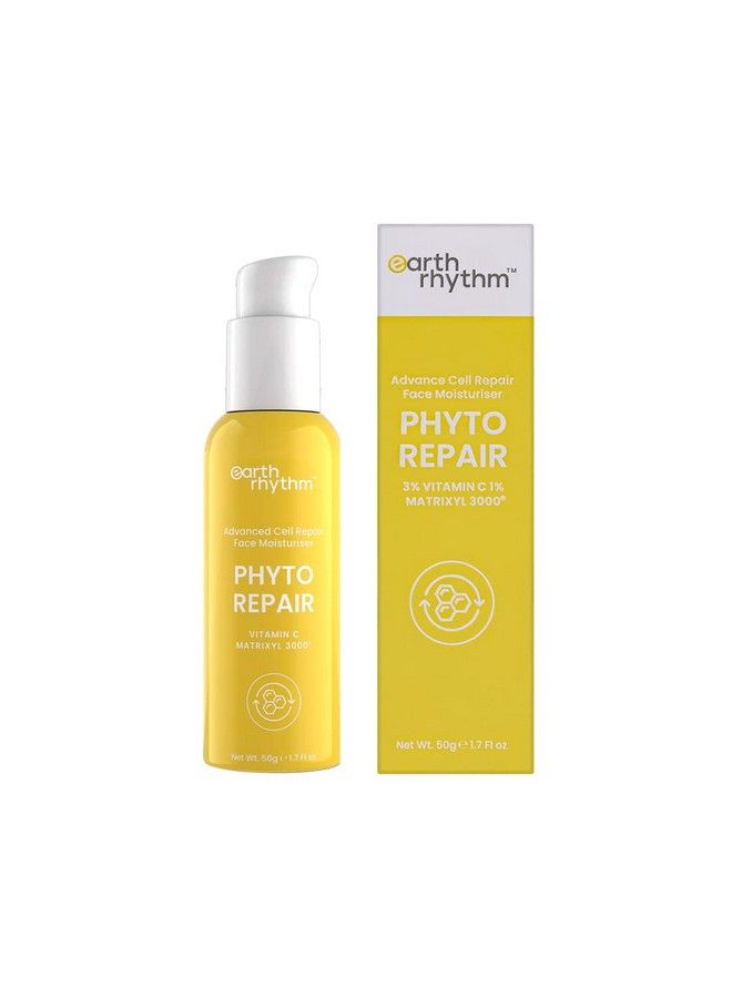Vitamin C Moisturizer For Glowing Skin; Hydrates Moisturizes & Brightens Skin; Matrixyl 3000; For Dry Dull And Pigmented Skin; Men & Women; Non Comedogenic 50 Gm