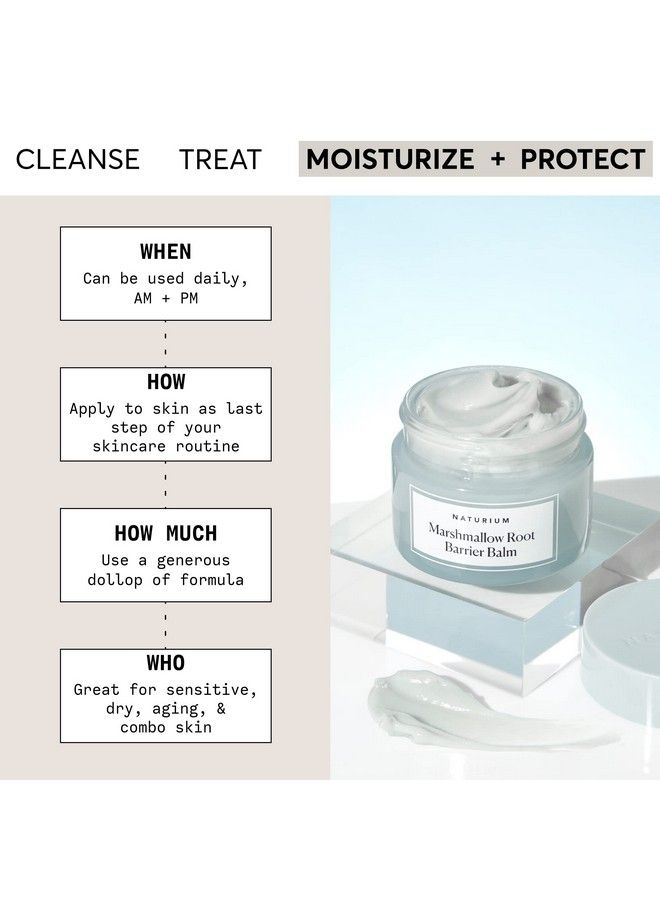 Marshmallow Root Barrier Balm Face Balm Moisturizer For Hydrating Skin Strengthening & Moisturizing Skincare 1.7 Oz