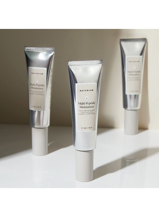 Multipeptide Moisturizer Plus Ethylated Vitamin C & Panthenol Hydrating & Smoothing Skin Care 1.7 Oz