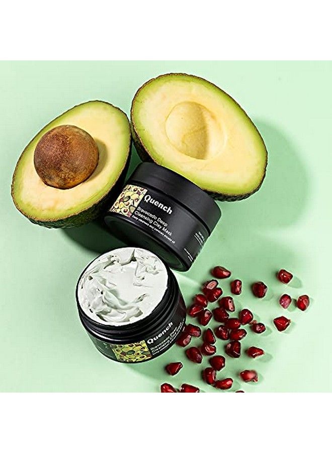 Bravocado Deep Cleansing Clay Mask ; Made In Korea ; Removes Oil And Impurities And Adds A Radiant Glow ; With Avocado Pomegranate Rice Water Kaolin And Bentonite (50Ml)