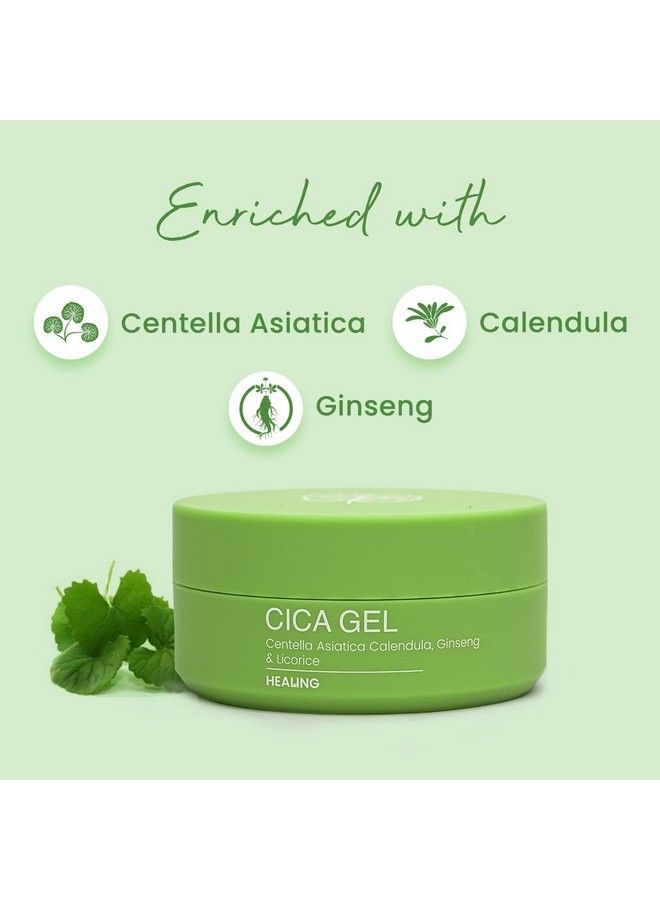 Cica Gel With Centella Asiatica Calendula Ginseng & Licorice For Oily Acne Prone Skin & Sensitive Skin Type 100Gm