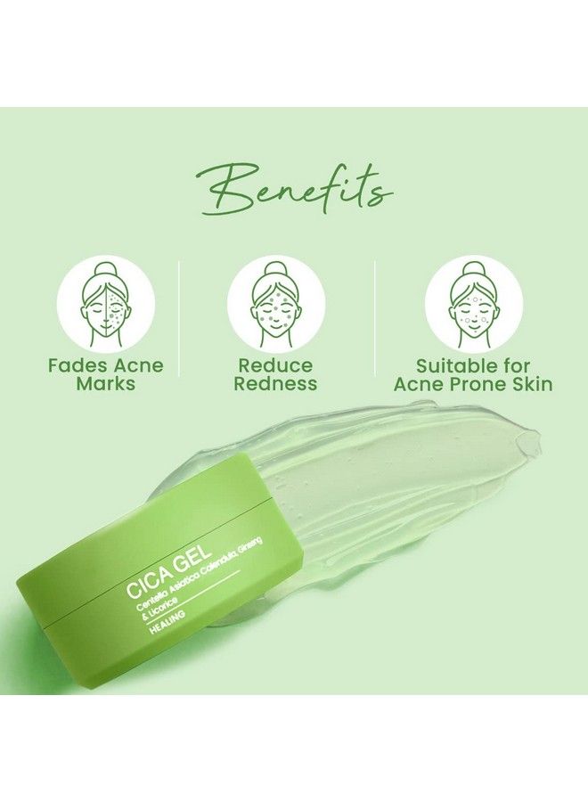 Cica Gel With Centella Asiatica Calendula Ginseng & Licorice For Oily Acne Prone Skin & Sensitive Skin Type 100Gm