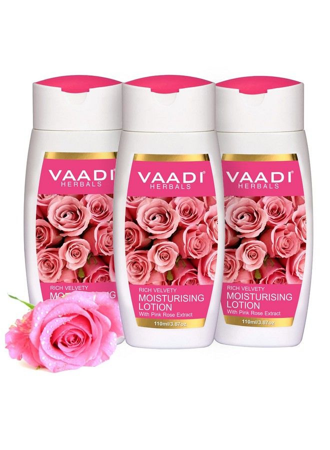 Value Moisturising Lotion With Pink Rose Extract 3 X 110Ml
