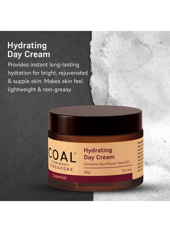 Hydrating Day Cream ; Sunflower Seed Oil Olive Oil Niacinamide Cocoa Butter Shea Butter ; Moisturizes Improves Skin Elasticity & Relieves Dryness ; Women ; All Skin Types