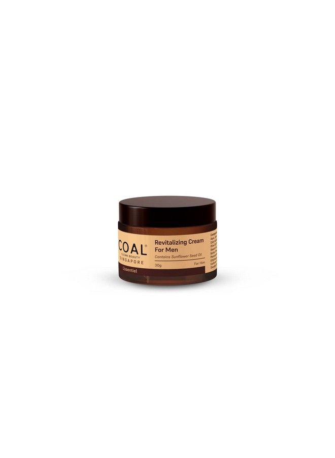 Revitalizing Cream For Men ; Sunflower Seed Oil Niacinamide Olive Oil Cocoa Butter Shea Butter; Moisturizes & Delays Premature Ageing ; Men ; All Skin Types