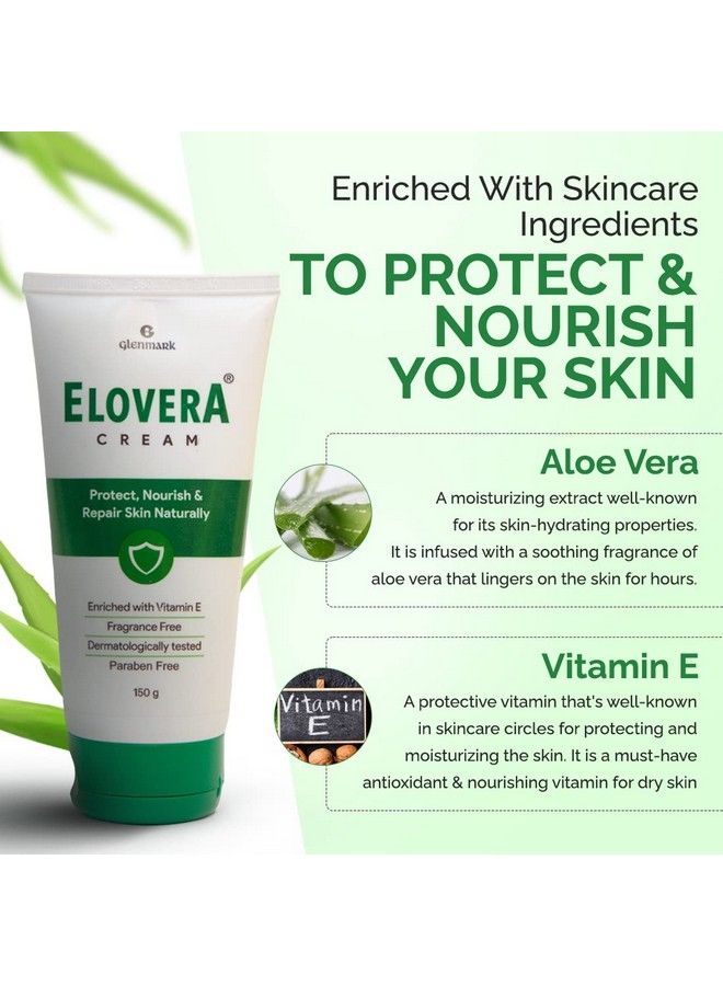 Cream I Daily Moisturising Cream For Dry Skin With Aloe Vera & Vitamin E I Protects I Nourishes And Repairs The Skin I Reduces Scars I Nongreasy I 150Gm